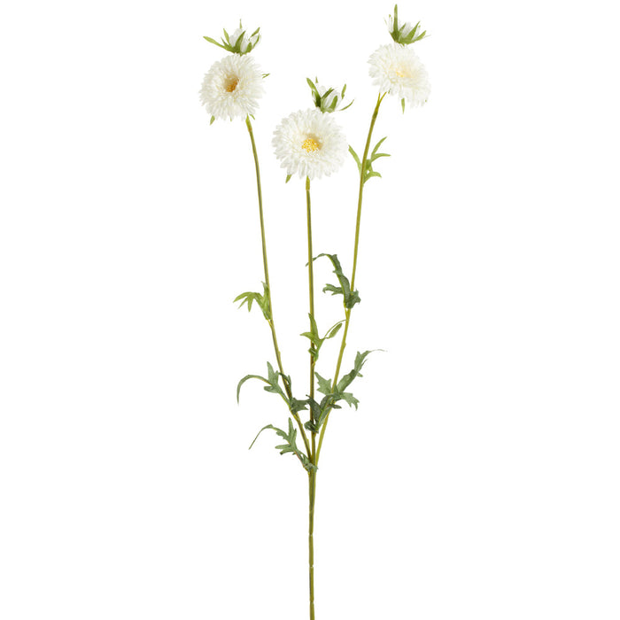 26" Gerbera Daisy Silk Flower Stem -White (pack of 12) - FSG401-WH