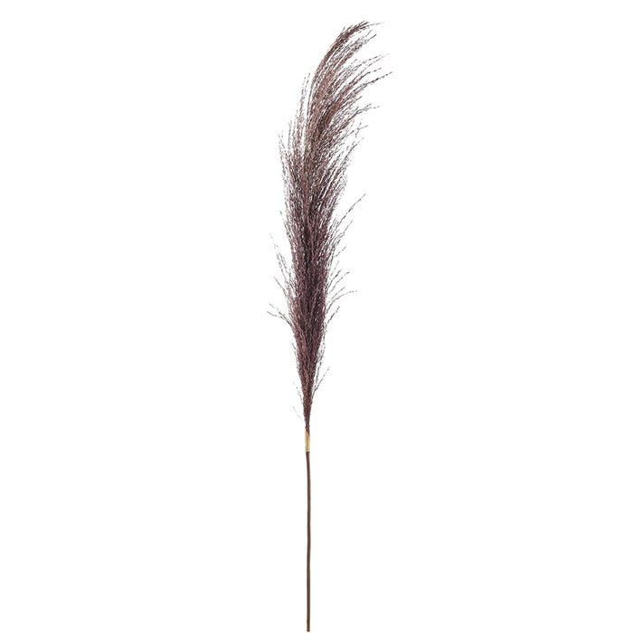 46" Artificial Pampas Grass Stem -Brown (Pack of 12) - FSG557-BR