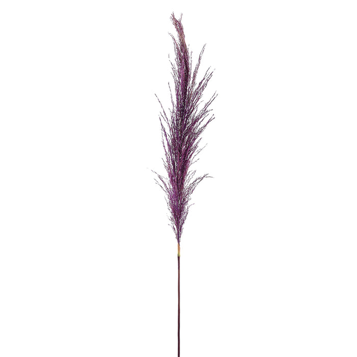 46" Artificial Pampas Grass Stem -Wine (pack of 12) - FSG557-WI