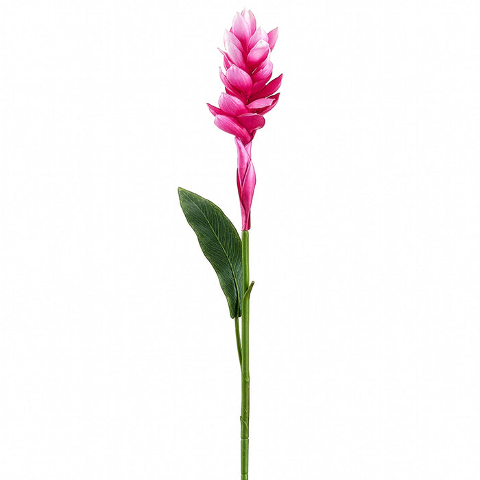 30.5" Silk Mini Ginger Flower Spray -Pink (Pack of 12) - FSG601-PK