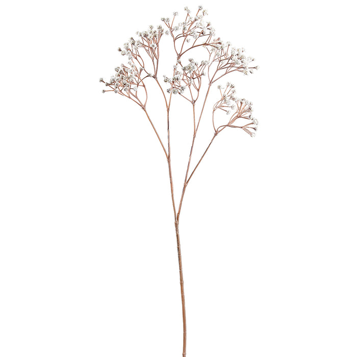 23" Artificial Baby's Breath Flower Stem -Cream (Pack of 12) - FSG676-CR