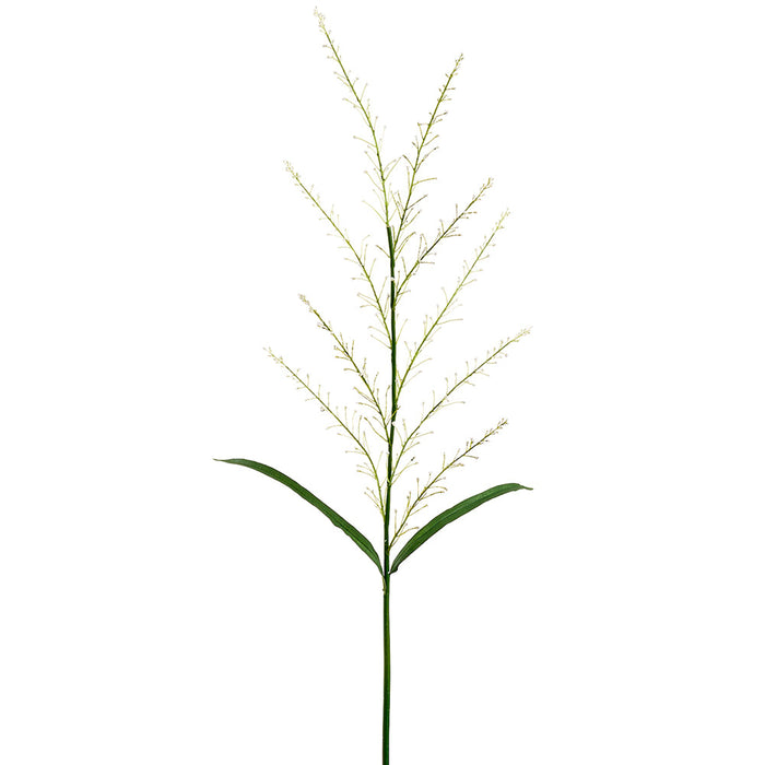 45.5" Blooming Artificial Grass Stem -White (Pack of 12) - FSG882-WH