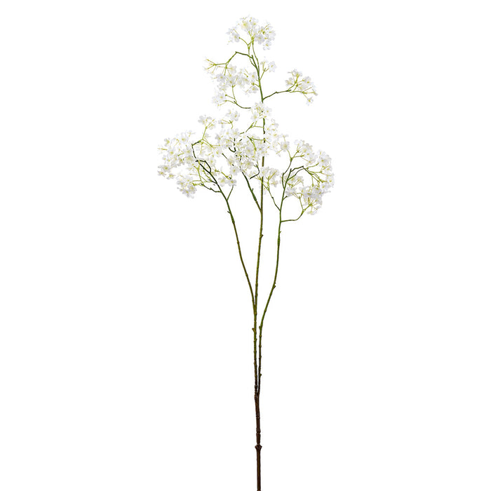 40.5" Gypsophila Baby's Breath Silk Flower Stem -White (Pack of 12) - FSG895-WH