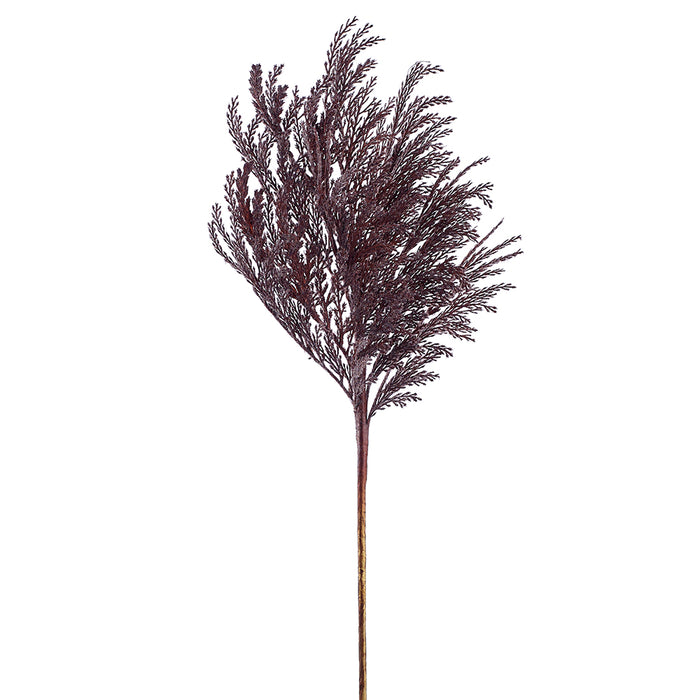 32.5" Artificial Pampas Grass Stem -Dark Brown (Pack of 12) - FSG898-BR/DK