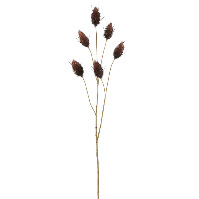 28" Artificial Hare's Tail Flower Stem -Brown (pack of 12) - FSH001-BR