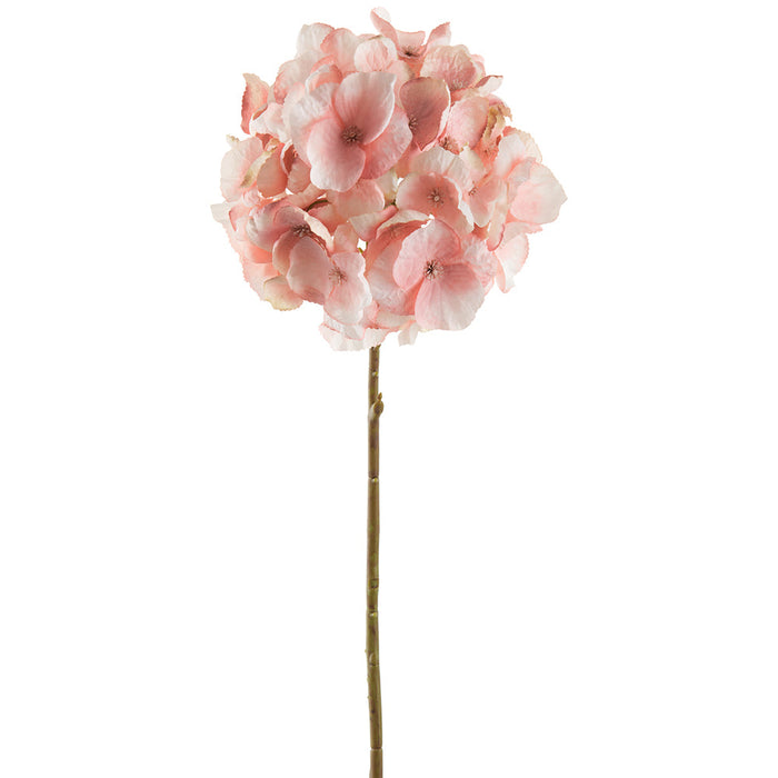 24" Hydrangea Silk Flower Stem -Pink (Pack of 12) - FSH011-PK