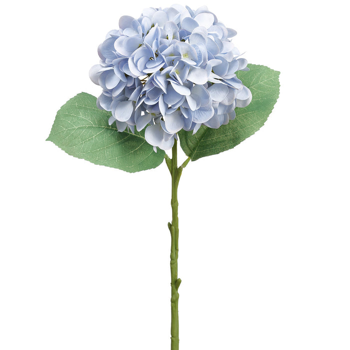 18.5" Real Touch Hydrangea Silk Flower Stem -Blue (Pack of 12) - FSH037-BL