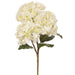 20" Hydrangea Silk Flower Stem -White (Pack of 6) - FSH062-WH