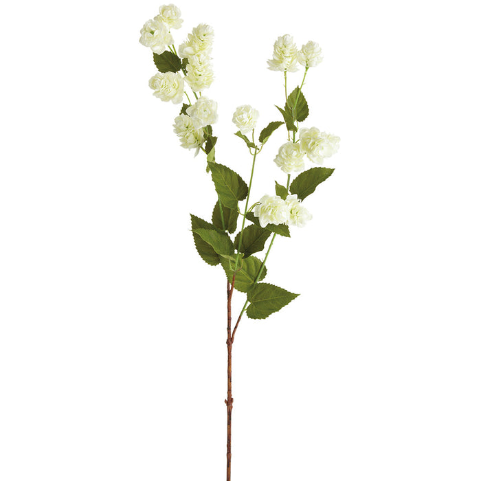 39" Artificial Hops Flower Stem -White (Pack of 12) - FSH109-WH
