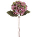 18" Silk Hydrangea Flower Stem -Mauve/Green (pack of 12) - FSH126-MV/GR