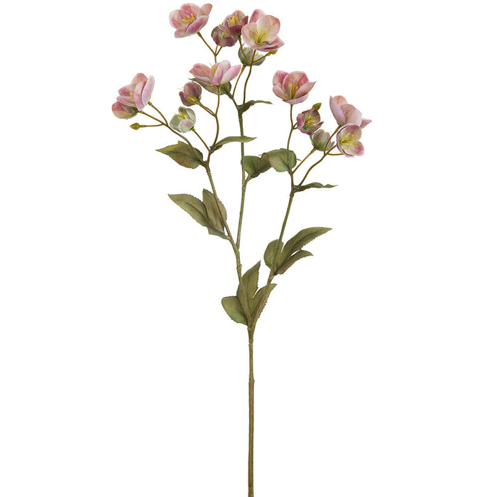 23" Helleborus Silk Flower Stem -Mauve (pack of 12) - FSH153-MV