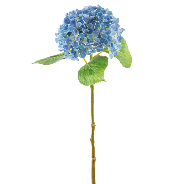 18" Outdoor UV-Resistant Artificial Hydrangea Flower Stem -Blue (Pack of 12) - FSH160-BL