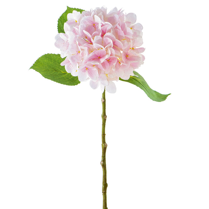 19" Hydrangea Faux Flower Stem -Soft Pink (Pack of 12) - FSH161-PK/SO
