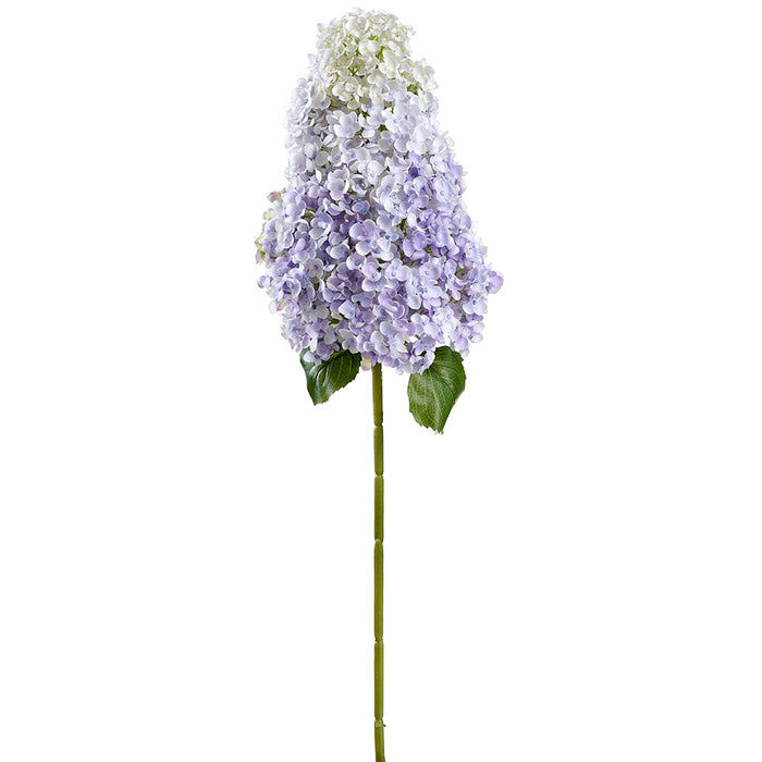 51" Cone Hydrangea Silk Flower Stem -Lavender/Green (Pack of 4) - FSH167-LV/GR