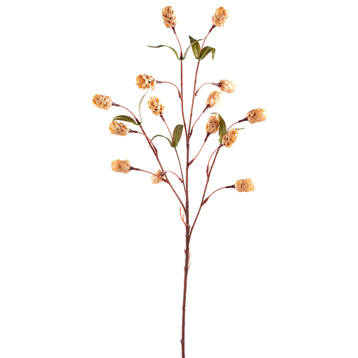 31" Artificial Hops Flower Stem -Beige (pack of 12) - FSH172-BE