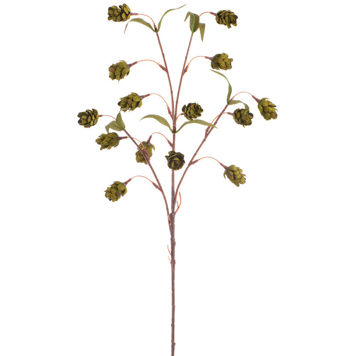 31" Artificial Hops Flower Stem -Green (Pack of 12) - FSH172-GR