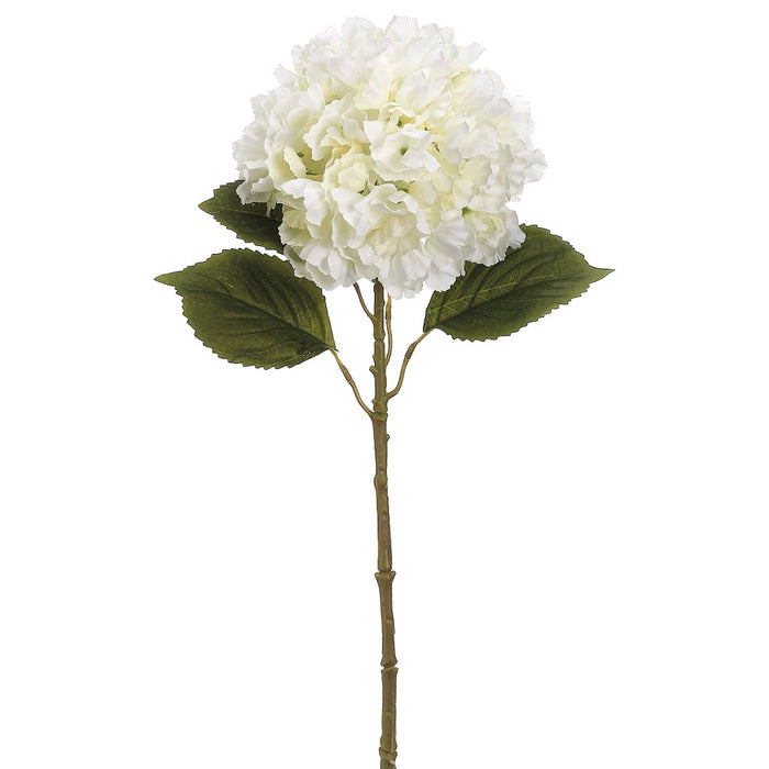 26" Silk Hydrangea Flower Spray -Ivory (pack of 12) - FSH211-IV