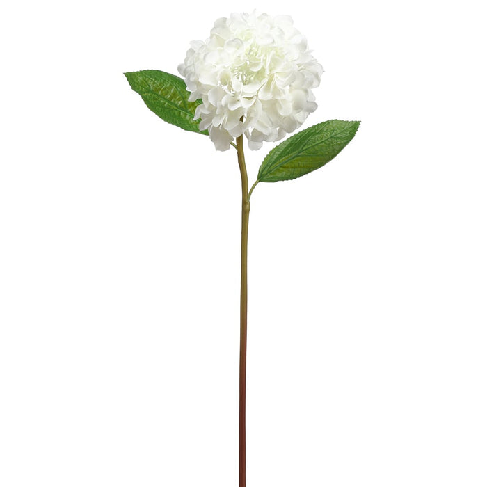 21.5" Real Touch Silk Hydrangea Flower Stem -White (pack of 12) - FSH214-WH
