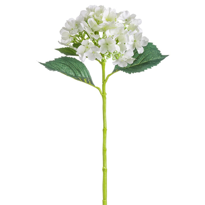 25.5" Silk Hydrangea Flower Stem -Cream (pack of 12) - FSH215-CR