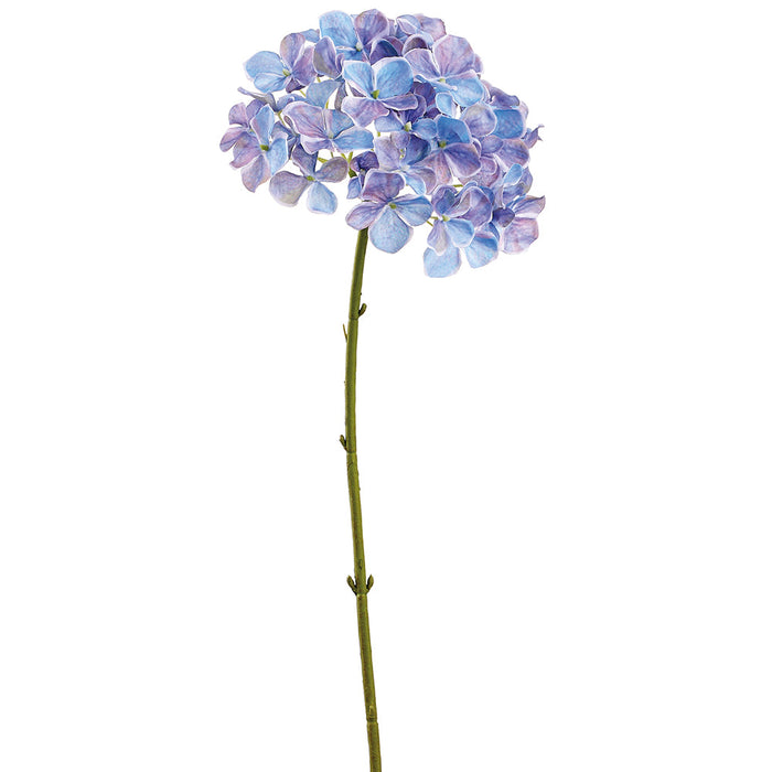 24.5" Hydrangea Silk Flower Stem -Blue (Pack of 12) - FSH246-BL