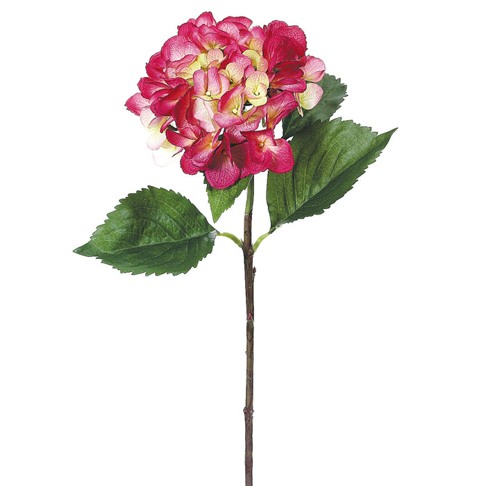 27" Silk Hydrangea Flower Spray -2 Tone Beauty (pack of 12) - FSH356-BT/TT