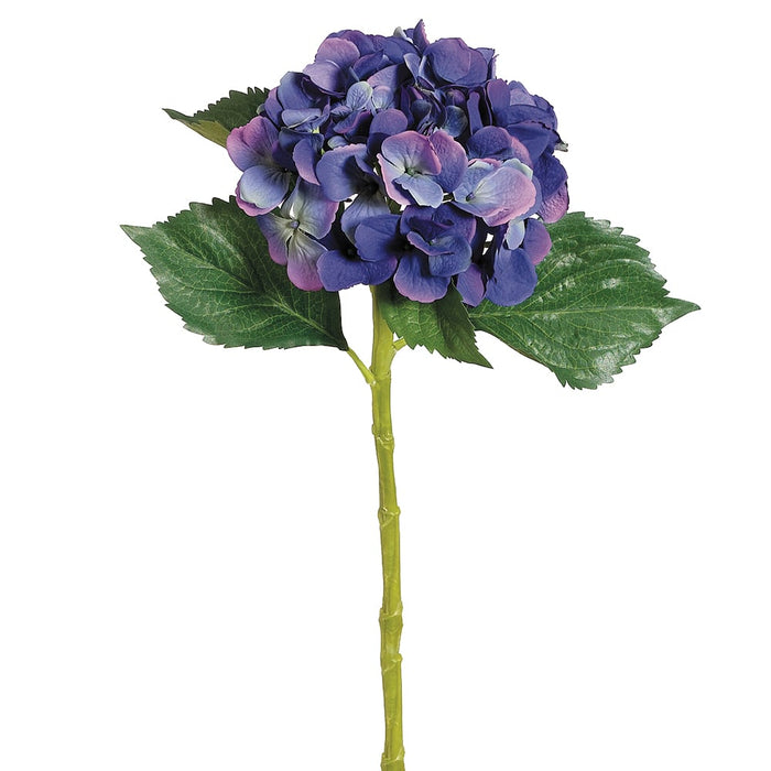 19" Silk Large Hydrangea Flower Spray -Blue/Helio (pack of 12) - FSH361-BL/HE