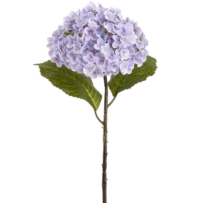 24.5" Real Touch Hydrangea Silk Flower Stem -Lavender (Pack of 12) - FSH380-LV