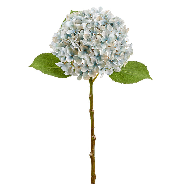 24" Hydrangea Silk Flower Stem -2 Tone Blue (Pack of 12) - FSH428-BL/TT
