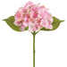 16" Real Touch Hydrangea Silk Flower Stem -Pink/Green (Pack of 12) - FSH453-PK/GR