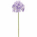 24.5" Hydrangea Silk Flower Stem -White/Purple (Pack of 12) - FSH457-WH/PU