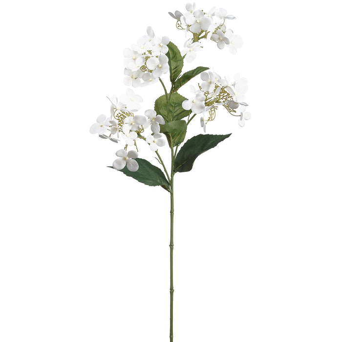 28.75" Hydrangea Silk Flower Stem -Cream (Pack of 12) - FSH597-CR