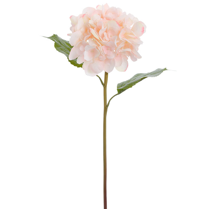 22" Real Touch Hydrangea Silk Flower Stem -Pink/Blush (Pack of 12) - FSH623-PK/BS