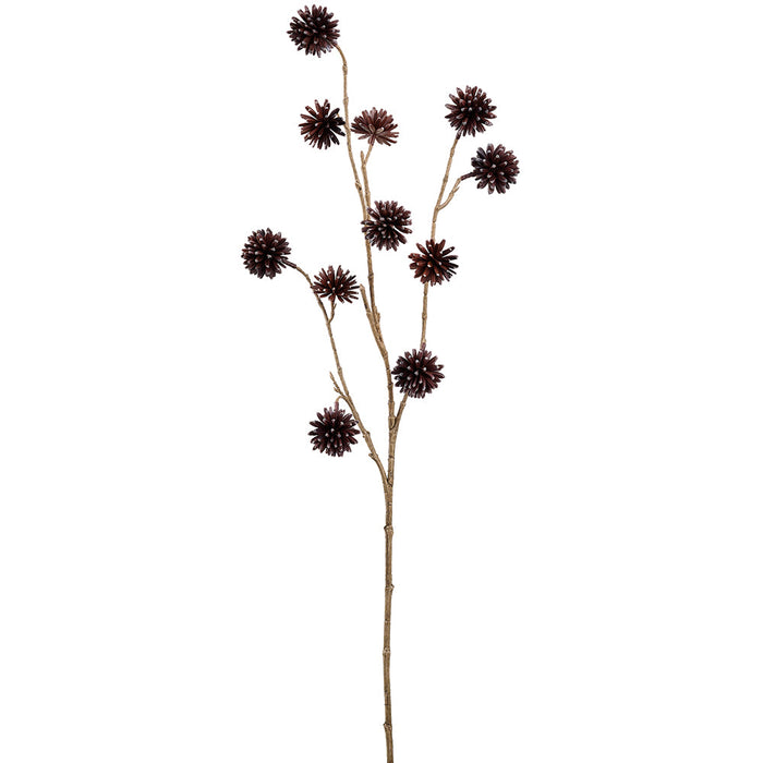 39" Xi Shu Happy Tree Pod Artificial Flower Stem -Brown (Pack of 6) - FSH651-BR