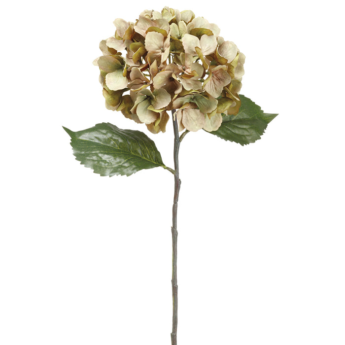 26.5" Silk Hydrangea Flower Spray -Green/Avocado (pack of 12) - FSH701-GR/AV