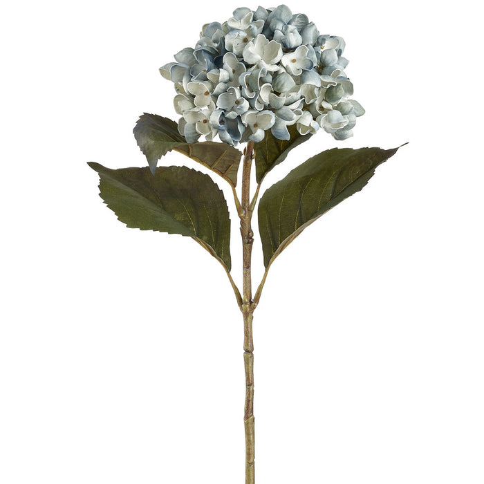 26" Silk Hydrangea Flower Stem -Blue (pack of 12) - FSH721-BL