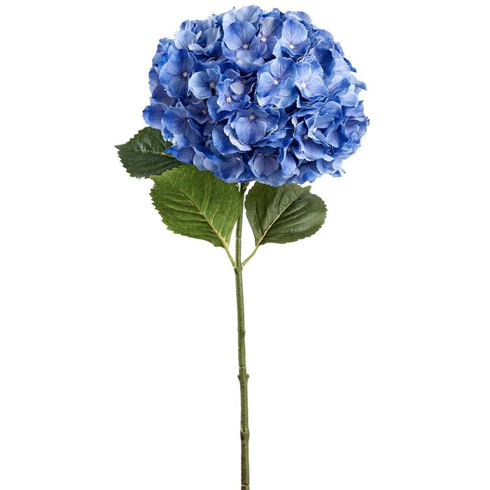 34" Hydrangea Silk Flower Stem -Blue (Pack of 6) - FSH768-BL