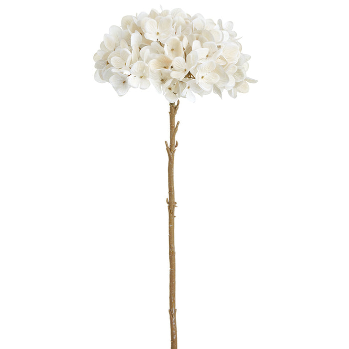 18" Silk Hydrangea Flower Stem -Cream (pack of 24) - FSH810-CR