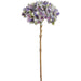 18" Silk Hydrangea Flower Stem -Purple/Green (pack of 24) - FSH810-PU/GR