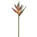 38" Artificial Heliconia Flower Stem -Eggplant/Green (pack of 12) - FSH838-EP/GR