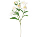 47" Helleborus Silk Flower Stem -White (Pack of 6) - FSH985-WH
