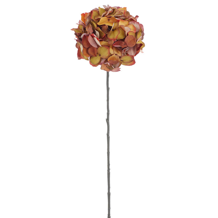 30" Hydrangea Silk Flower Stem -Tan (Pack of 12) - FSH990-GR/BR