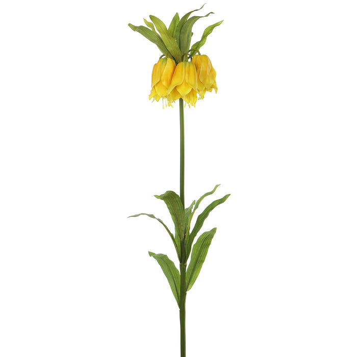 47" Silk Imperial Crown Fritillaria Flower Spray -Yellow (pack of 12) - FSI038-YE