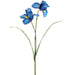22.5" Wild Iris Silk Flower Stem -Blue (Pack of 12) - FSI526-BL