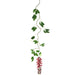 110" Real Touch Hanging Jade Vine Silk Flower Stem -Red (pack of 4) - FSJ020-RE