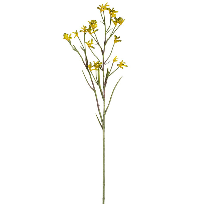 45" Artificial Kangaroo Paw Flower Stem -Yellow (pack of 12) - FSK083-YE