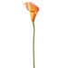 15" Silk Mini Calla Lily Flower Spray -Orange (pack of 12) - FSL070-OR