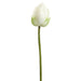 26" Real Touch Lotus Bud Silk Flower Stem -White (pack of 12) - FSL108-WH