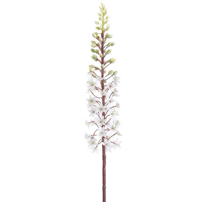 37" Pineapple Lily Silk Flower Stem -White (Pack of 6) - FSL114-WH