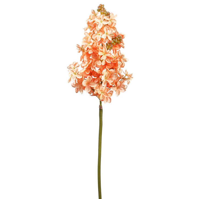 19" Lilac Silk Flower Stem -Coral (pack of 12) - FSL141-CO