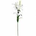34" Outdoor UV-Resistant Artificial Tiger Lily Flower Stem -White/White (Pack of 12) - FSL148-WH/WH